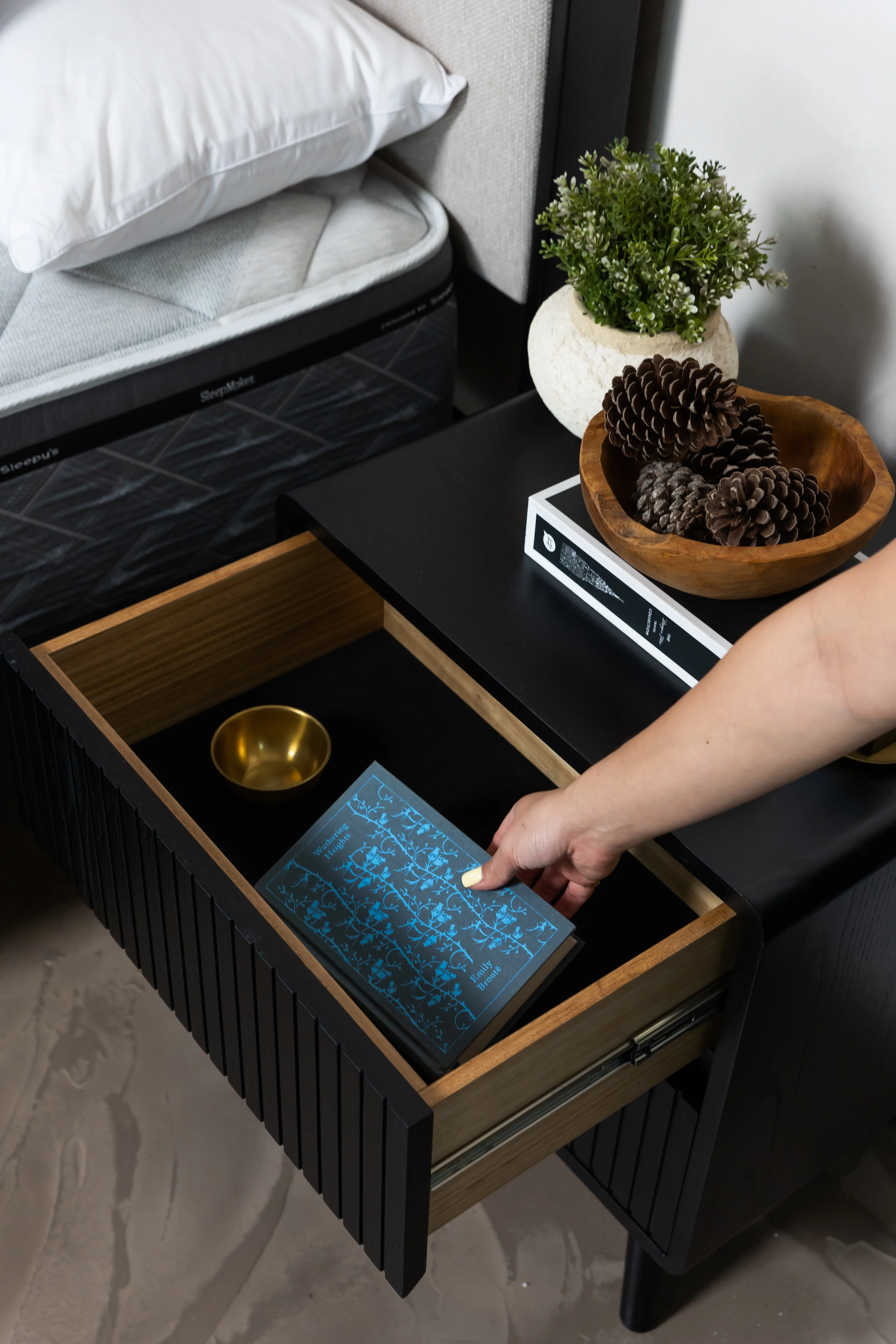 Eriksen Black Bedside Table - Image 5