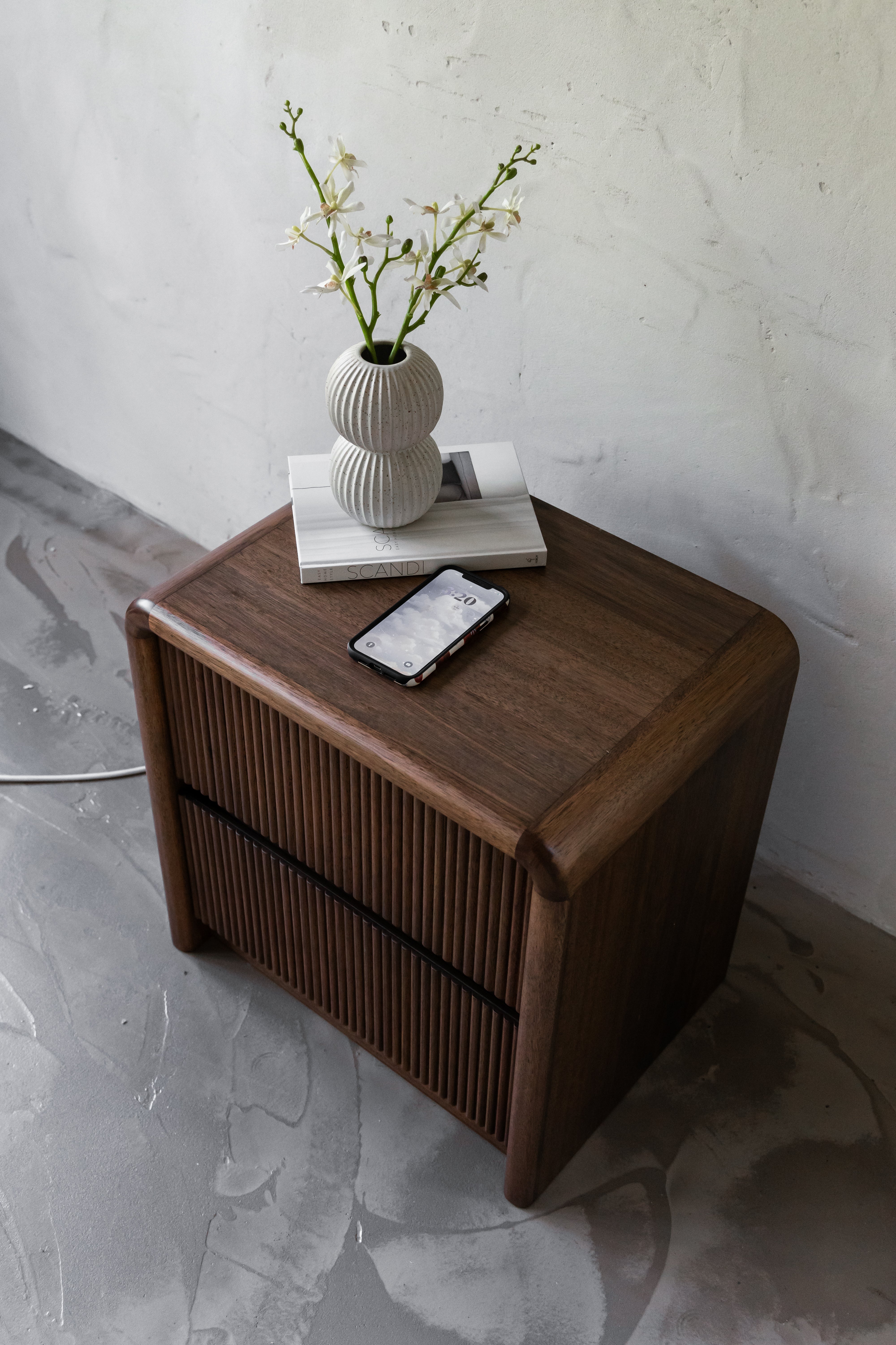 Harrington Timber Bedside Table - Image 4