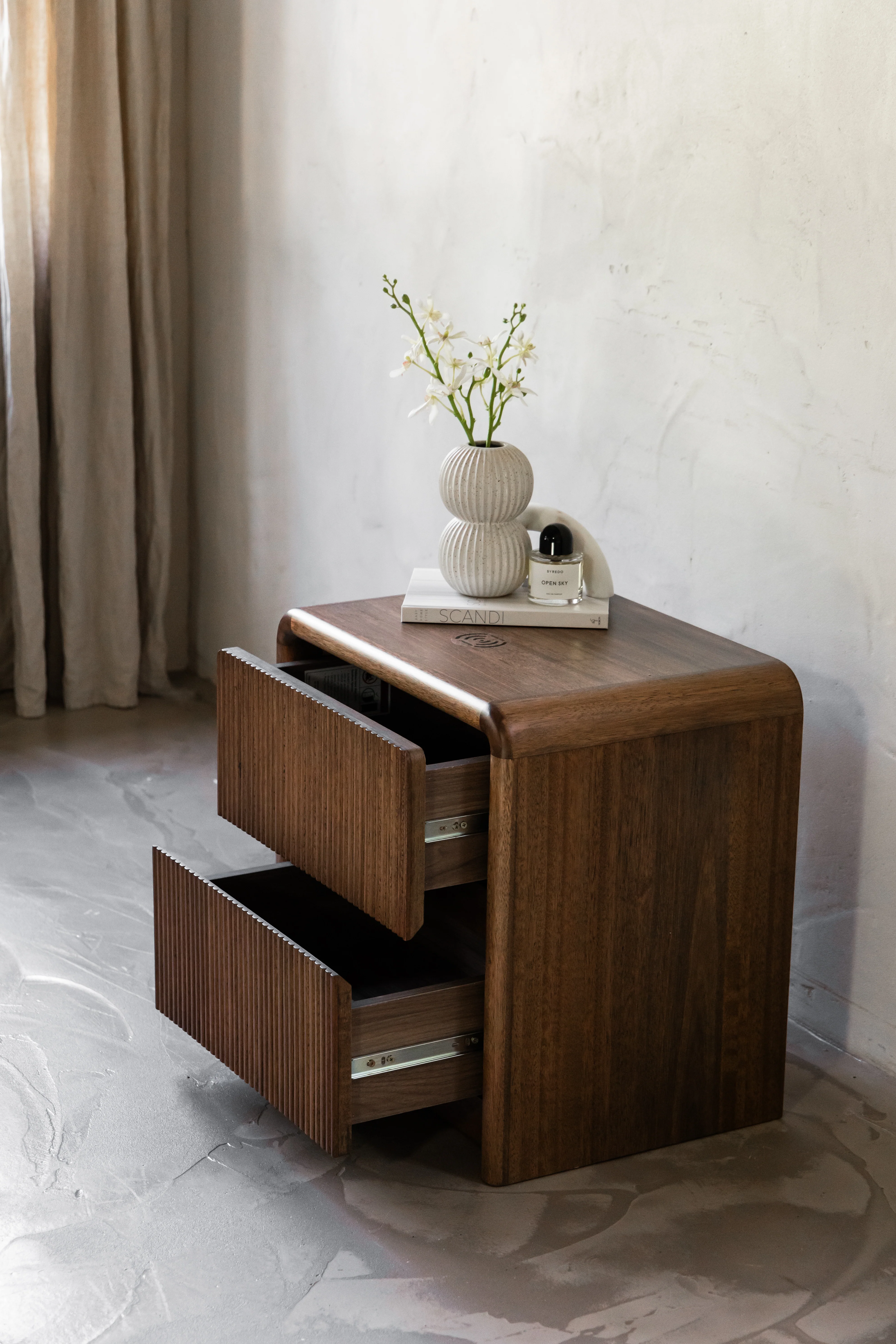 Harrington Timber Bedside Table - Image 7